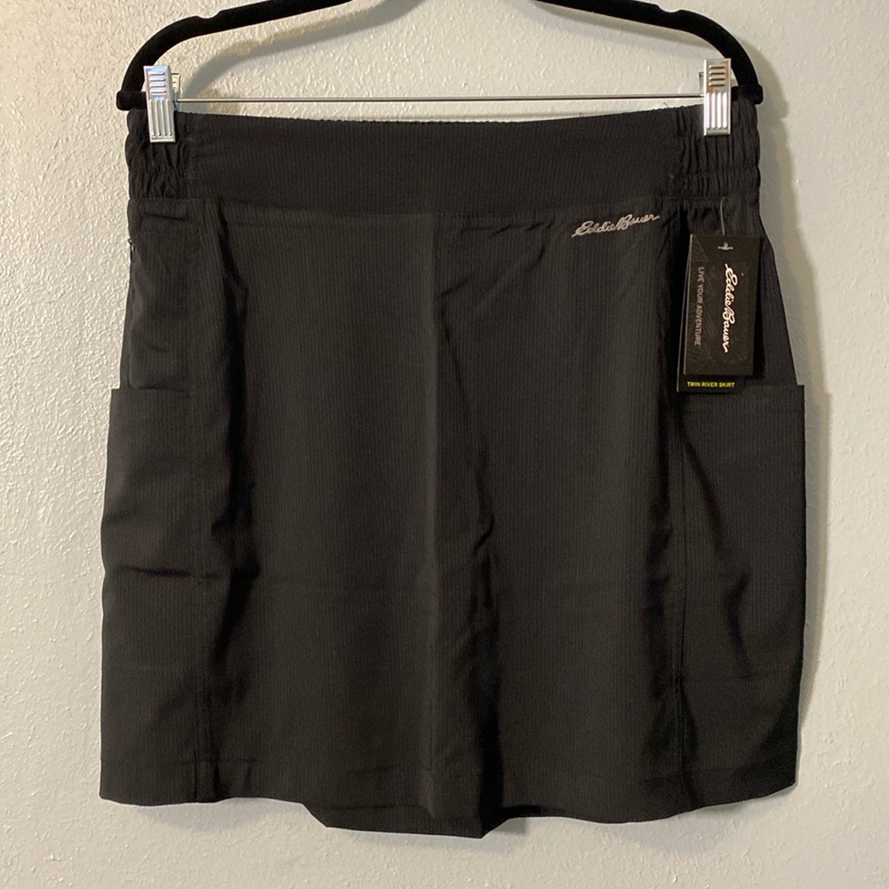 NWT Eddie Bauer Everyday Active Woven Stripe Skirt
